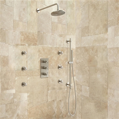 Brushed Nickel Velaro Shower Set
